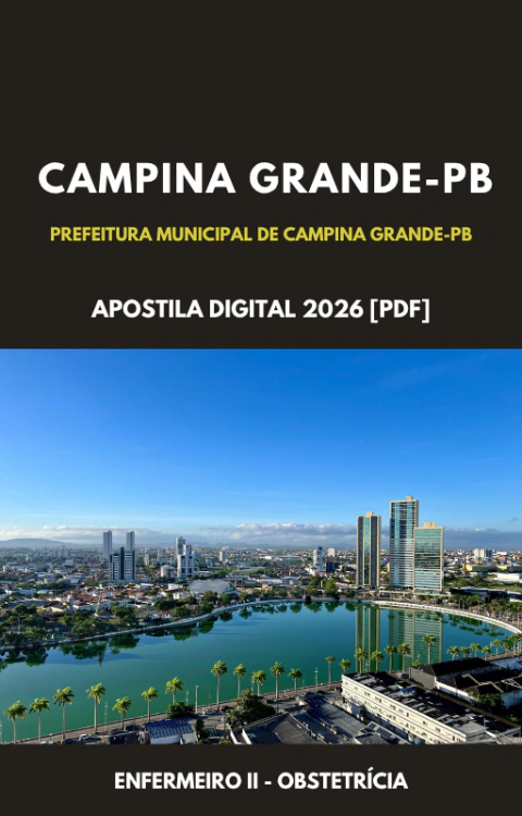 Apostila Enfermeiro II - Obstetrícia Prefeitura Municipal de Campina Grande PB 2026 (PDF) - comprar online