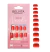 Kit Uñas Postizas Press On y Stickers BELVITA Passion Red