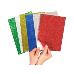 GOMA EVA SUPER GLITTER A4 AUTOADHESIVA - comprar online