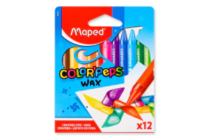 CRAYONES DE CERA X12. MAPED