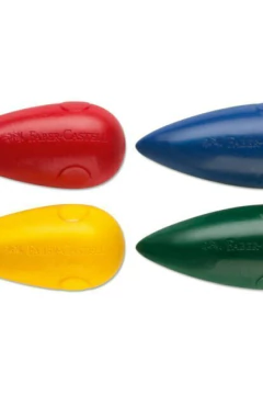 CRAYONES JUMBO CREMOSO X4. TROMPO. FABER-CASTELL - comprar online