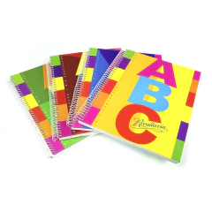 CUADERNO CON ESPIRAL A4 TAPA DURA. 100H. A, B, C RIVADAVIA en internet