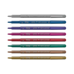 FIBRA. MARCADORES ESCOLARES X8 METALIZADOS. FILGO en internet