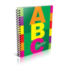 Imagen de CUADERNO CON ESPIRAL A4 TAPA DURA. 60H. A, B, C RIVADAVIA