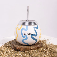 MATE CERÁMICA Y ACERO INOXIDABLE. CHUNA - comprar online