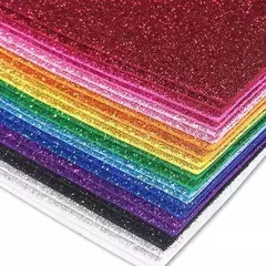 GOMA EVA SUPER GLITTER A4 AUTOADHESIVA - tienda online