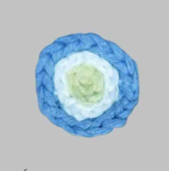 ESCARAPELA TEJIDA -CÍRCULO- - comprar online