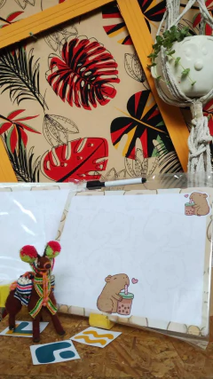 PIZARRA FLEXIBLE ECONOMICA CON MARCADOR. 20X25CM. CAPIBARA - comprar online