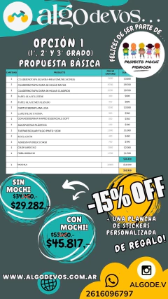 PROYECTO MOCHI. OPCION 1. BÁSICA. SIN MOCHI en internet