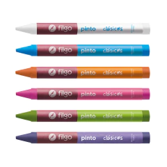 CRAYONES DE CERA X12. FILGO - Algodevos...