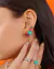 Conjunto de Gota com Pedra Fúcsia - comprar online
