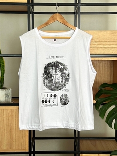 Musculosa estampada "Luna llena"