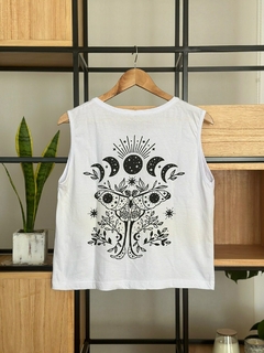 Musculosa estampada "Metanoia"