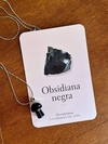 Collar cristal hongo Obsidiana