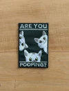 Parche bordado termoadhesivo "Pooping" - comprar online