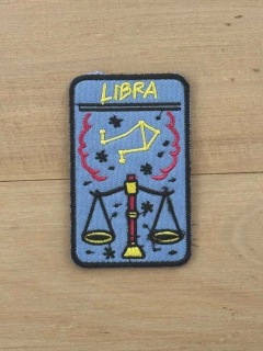 Parche bordado termoadhesivo rectangular "Libra" - comprar online