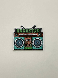 Parche bordado termoadhesivo "Rockstar"