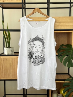 Vestido c/bolsillos estampado "Buda" - comprar online