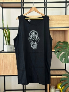 Vestido c/bolsillos estampado "Ganesha" - comprar online