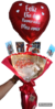 Buquê de chocolate Lindt Lindor (chocolate Suíço ao leite) com Luz de Led, balão personalizado e fotos