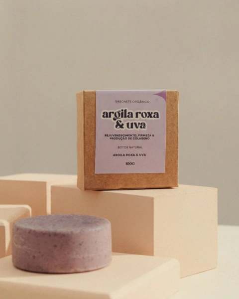 Sabonete Argila Roxa | Elasticidade & Firmeza