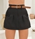 SHORTS SAIA CINTO COURO