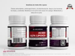 Acido Alfa Lipoico 500mg - Antioxidante (60 capsulas) - Labs Nutrition