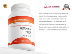 Vitamina D3 + K2 - Regenerador Oseo (60 Capsulas) en internet