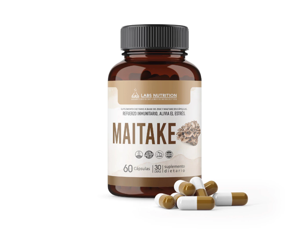 Maitake Hongo Labs Nutrition, Estrés, Inmunológico (60 Caps)