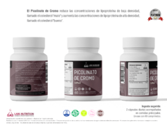 Picolinato de Cromo 250 mcg - Control peso, glucemico en internet