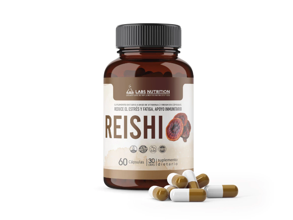 Reishi Hongo Labs Nutrition - Estrés, Fatiga (60 Capsulas)