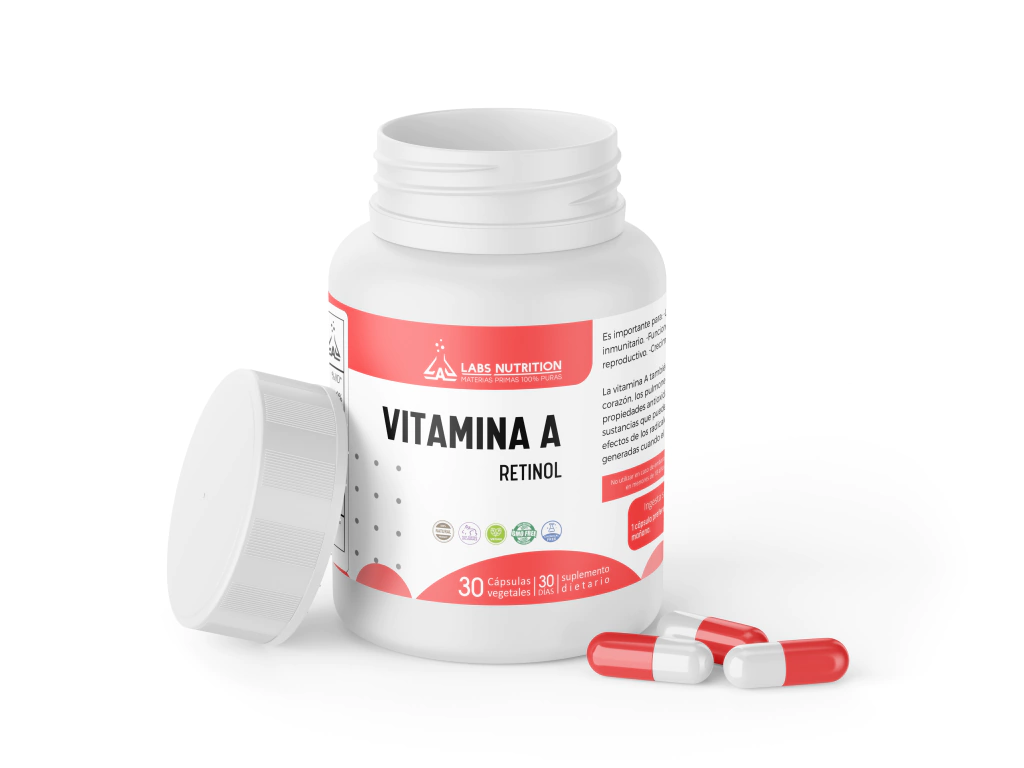 Vitamina A - Retinol 1000mcg (30 capsulas)