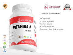 Vitamina A - Retinol 1000mcg (30 capsulas) - comprar online