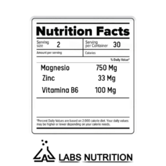 ZMA Zinc-Magnesio-Vitamina B6 (60 capsulas) - comprar online