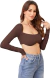 Top Cropped Sammi - Manga longa com aro - Luvinha ---LANÇAMENTO--- - SOE LE MARCHÉ