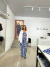 Calça Greece - Cintura Alta Pantalona Elástico na Cintura - Estampado Azul - Top de brinde - comprar online