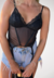 Cropped Corselet Anira - Alcinha com Barbatanas - Preto