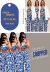 Calça Greece - Cintura Alta Pantalona Elástico na Cintura - Estampado Azul - Top de brinde