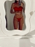 Conjunto Ruddy - Top com Bojo Calcinha Fio Regulável Acompanha Cinta Liga - Vermelho
