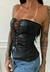 Corselet Rever - Couro on internet