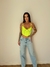 Cropped Becky - Alcinha com Costura Invertida em Verde - Amarelo Neon - buy online