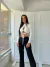 Cropped Balem - Manga Longa Com amarrações e Recortes - comprar online