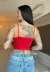 Cropped Vermelho Danika - Alcinha com Aro - - SOE LE MARCHÉ