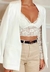 Cropped Flavinha - Renda Elegance Com Aro - Preto - buy online