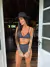 Conjunto Gizlio - Cropped Top Alcinhas Reguláveis Hotpant
