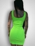 Vestido Open - Verde Neon com Recortes Decote Curto - buy online