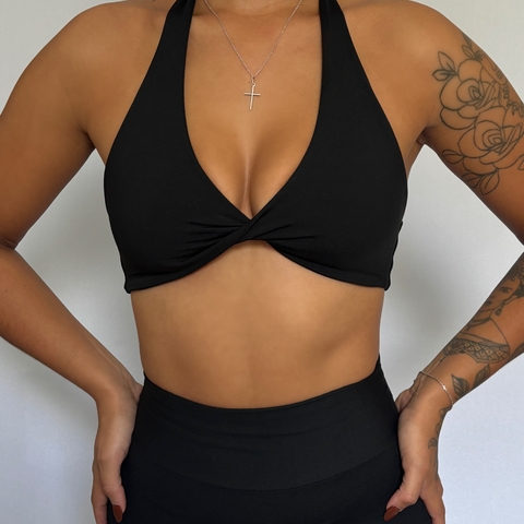 Top torcido - preto - comprar online