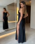 Vestido longo tomara-que-caia / preto - comprar online