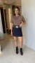 T-shirt Zara - marrom - comprar online