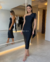 Vestido Midi Laço - preto